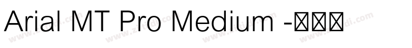 Arial MT Pro Medium 字体转换
